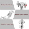sourcing map 2 Pack Pipe Support, Stainless Steel Pipe Support