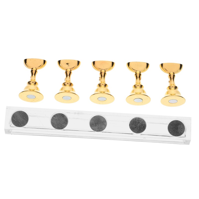 WOONEKY 5pcs Plastic Nail Display Stand for Manicure Set Professional