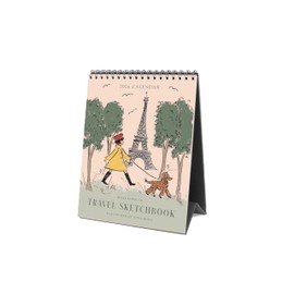 RIFLE PAPER CO. Desk Calendar, Dated for the Months of January - December 2026, Includes 12 Illustrations, Remember Birthdays, Anniversaries, Celebrations and More (6"W × 7.5"L), Travel Sketchbook