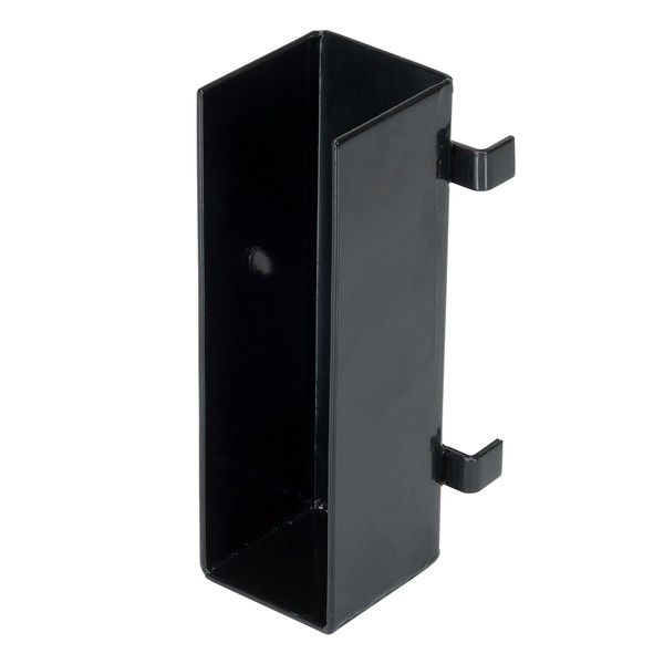 Vestil GR-H2R-BKT-DI-BK Steel U-Bracket for Drop in Guard Rail System