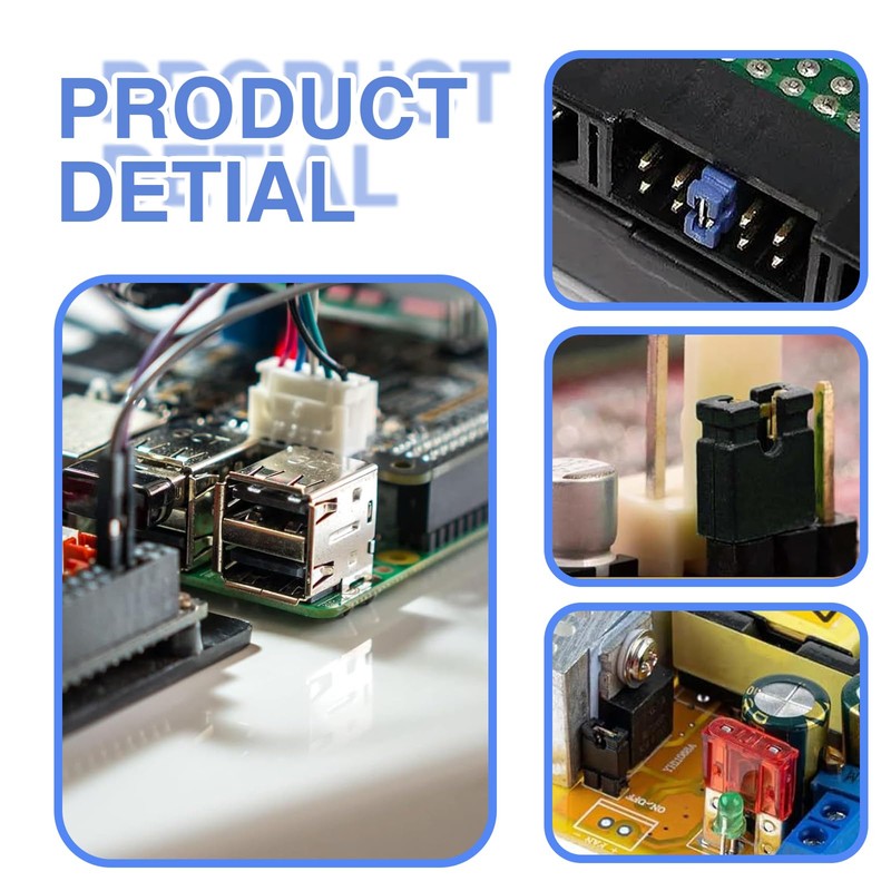 2.54 mm jumper cap, standard circuit boards, jumper caps, shunts,