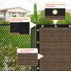 Artpuch 4'X23' Custom Fence Privacy Screen Brown Commercial Premeable Shade