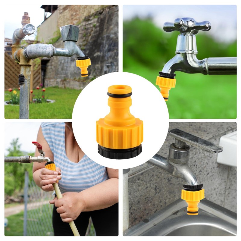 6 Pcs Tap Connector for Hose Pipe, Universal Hose Pipe