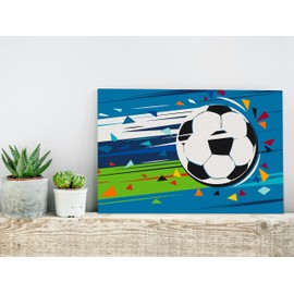 murando - Paint by Numbers Football 60 x 40 cm Painting Set with Wooden Frame on Canvas for Adults Children Painting Hand Painted Kit DIY Gift Decoration n-A-0541-d-a