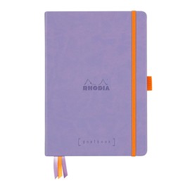 Rhodia 118578C Goalbook Notebook (DIN A5, 14.8 x 21 cm, Dot, Practical and Trendy, with Hard Cover, 90 g White Paper, 120 Sheets), Pack of 1, Iris Blue