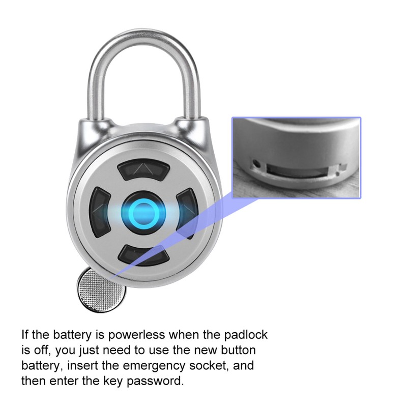 Universal Mini Wireless Metal Bluetooth Padlock Electronic Keyless Lock APP