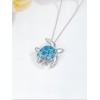 Dorunmo Sea Turtle Necklaces for Women 925 Sterling Silver Ocean