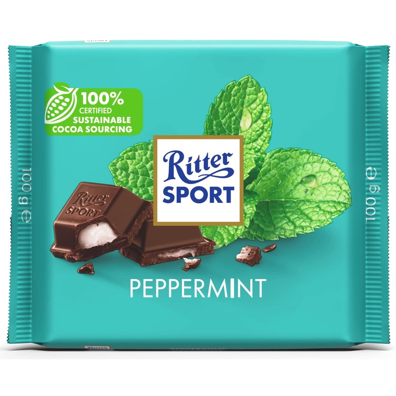 Ritter Sport Chocolate Bar Peppermint, 3.5 oz