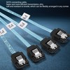Mini SAS to 4 SATA Cable 7Pin 12Gbps Tinplated Copper