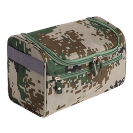 DOINEUFL Mens Toiletry Bags, Travel Mens Wash Bag, Waterproof Toiletry Bag Men, Hanging Wash Bags for Men (Camouflage Green)
