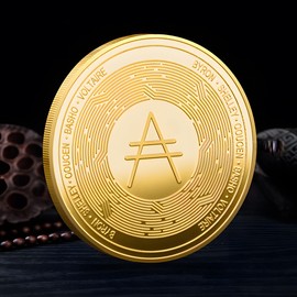 SUPIA ADA Commemorative Coin, Includes Coin Decoration Stand and Round Clear case 0.3mm (Gold)