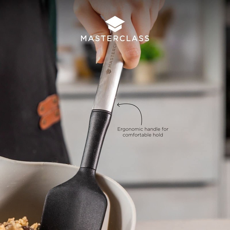 MasterClass Soft Grip Stainless Steel Spoon Spatula