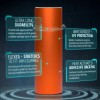 Solutions 60" x 120" Inch Orange Satin Matte Chrome Metallic