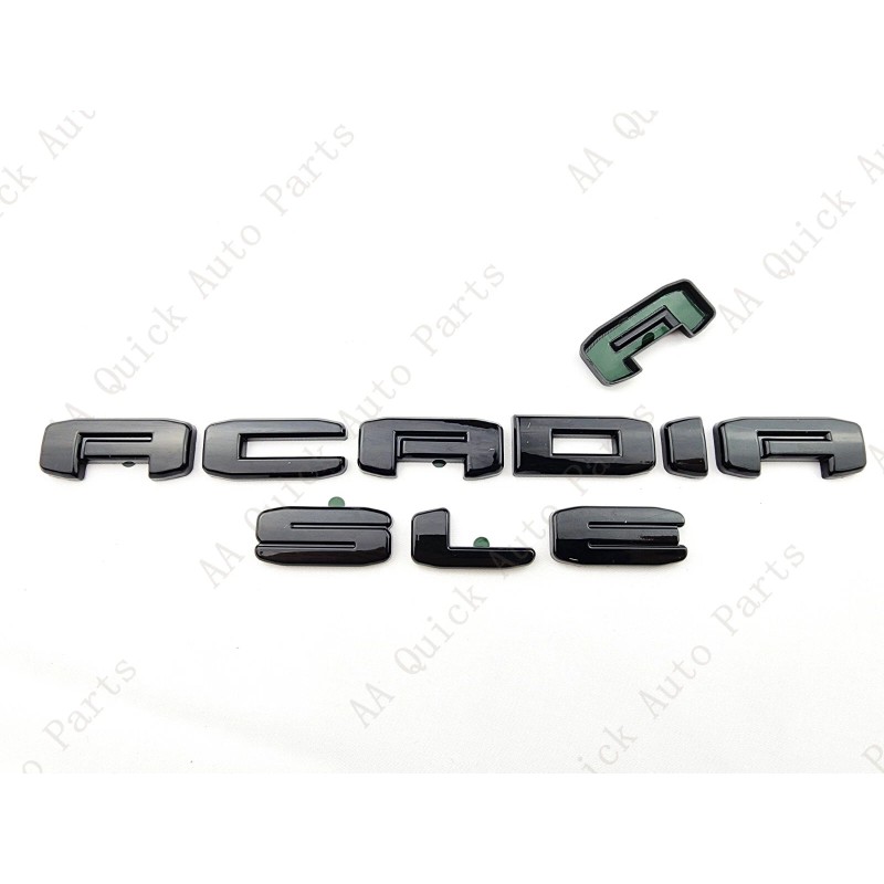 GMC 5PC Gloss Black Door Rear Tailgate Acadia SLE OVERLAY