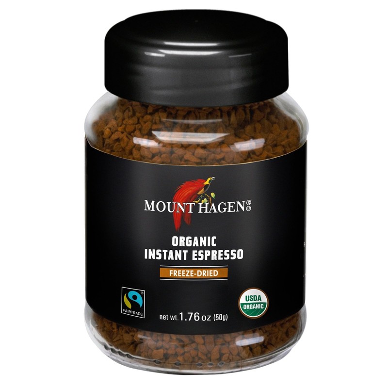 Mount Hagen Instant Espresso Coffee, Eco-friendly Organic Espresso Coffee Made