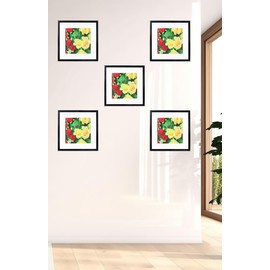 8x8 Picture Frame, Display Pictures 4x4 with Mat or 8x8 Without Mat for Certificate Poster and Photo Wall Hanging Photo Frame, Black, 1 Pack