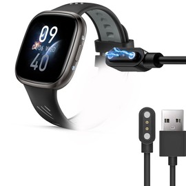 Compatible with YoYoFit Smart Watch Charger, 1M Magnetic Replacement Charging Compatible for YoYoFit HT31, Y27, HT17 Smart Watch (Black, 2.84mm Charger)