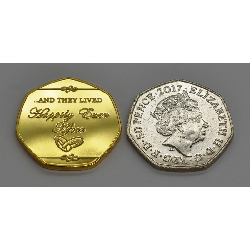 The Commemorative Coin Company CONGRATULATIONS ON YOUR WEDDING DAY 24ct