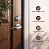 Knobonly 3 Sets of Wave Style Entry Door Handle Set