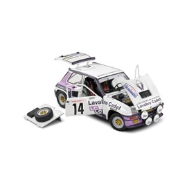 Solido 1:18 Renault 5 Turbo White #14 Auriol/NOUAILLE Rallye Lyon CHARBONNIÈ