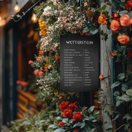 Wetterstein Weather Station 20 x 30 cm Aluminium Composite Panel for Garden Balcony Decorative Board Labelled Funny Sign Stone Decoration Weatherproof RV010 (Motif 03, Aluminium Plate)