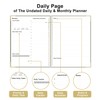 Qzyoneei Undated Daily Monthly Planner for 2025 2026 - A4