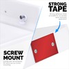 BRAINWAVZ 9" Small Corner Shelf Mount, Adhesive & Screw in,