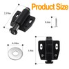 BokWin 8 PCS Magnetic Touch Latch, Black Push Open Cabinet