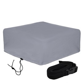 BeadChica Grey RV Air Conditioner Cover Compatible with Coleman Mach I, II, III, TSR models, Camper Trailer RV AC Cover for Roof, 42.5"*29"*14"(style 3)