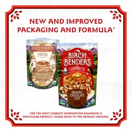 Birch Benders Organic Chocolate Chip Pancake and Waffle Mix, 16 oz (Pack of 1) Just Add Water, Non-GMO