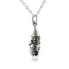FashionJunkie4Life Sterling Silver Gnome Necklace, 18" Chain | Gifts for
