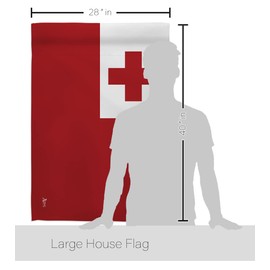 Americana Home & Garden Tonga House Flag Regional Nation International World Country Particular Area Decoration Banner Small Garden Yard Gift Double-Sided, Made in USA