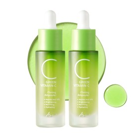 Ariul Green Vitamin C14 Toning Serum, 0.5 fl oz (15 ml) (Set of 2) High Concentration Raw Vitamin C, Pure Vitamin C, Ferulic Acid, Ariul, Stabilization, Minimizing Discoloration, Vitamin C Essence,