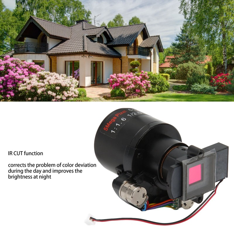 Motorized Zoom Lens 6‑22mm 5MP Focal Length High Precision Auto