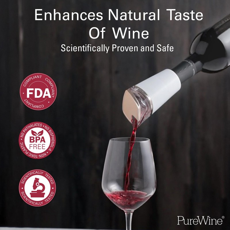 PureWine Phoenix Wine Aerator Pourer Spout - Removes Histamines &