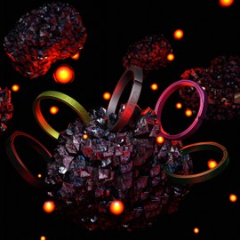 0-FINITY Titanium Keyring Titanium, for carabiner, car keys, organizer, EDC gears, accessories, keychain For men and woman (Blue)