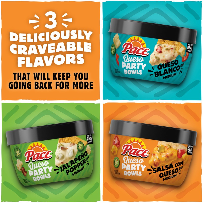Pace Salsa Con Queso Dip, Cheese Dip, 11 oz Microwavable