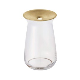 KINTO 20333 Flower Vase Luna Base 3.1 x 5.1 inches (80 x 130 mm), Clear