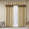Dune Microsuede Striped Window Valance Beige 50" x 18"