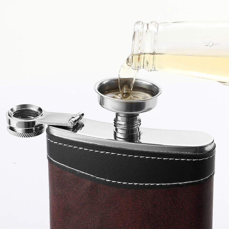 YWQ Premium 1 Pack 8 Oz Hip Flask for Liquor