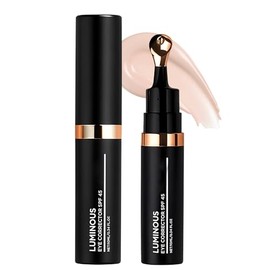 Erinde Crema Corrector Para Debajo de los Ojos, Corrector Iluminador de Cobertura Total para Ojeras, Hinchazón e Imperfecciones, Maquillaje Ojos de Larga Duración y Resistente al Agua,#01 blanco