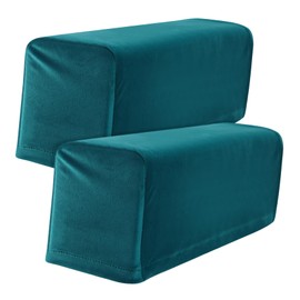 GRIRIW 2Pcs Elastic Sofa Armrest Covers Solid Color Protective Cloth for Armrests and Comfortable for Couch and Armchair