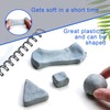 Kneaded Eraser 8Pcs Gray Artist Eraser, Kneadable Erasers, Putty Rubber