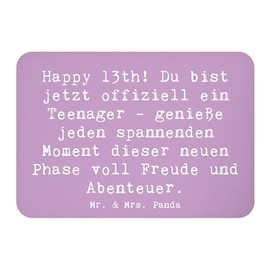 Mr. & Mrs. Panda Magnet Saying 13th Birthday - Gift, Inspirational Experiences, Pin Board Magnet, Note Magnet, Souvenir Magnet, Teenager