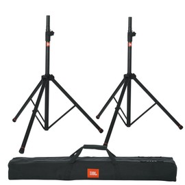 JBL Bags Standard Speaker Stand Set with Adjustable Height and Dual Diameter Pole, Includes (2) Speaker Stands and Carry Bag (JBLSPKSTMASET)