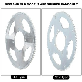 Unifizz 80T 25H Sprocket T8F Sprocket Steel 54Mm 80 Teeth 25H Rear Chain Sprocket for 47Cc 49Cc Dirt Bike A-T-V Qu-ad Min-imo-to Motorcycle