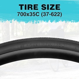 MEGHNA Bike Tire 700C Road Bike Tire Foldable 700 x 35C Tire for Road Racing Fast Rolling 37-622mm Replacement Tire for Road Bike Fixed Gear Bike Gravel Bike Hybrid Bike (700 x 35C - 1 Pack)