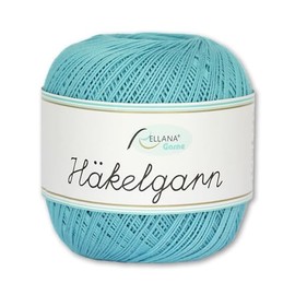 Frida's Wollhaus Rellana 50 g Crochet Yarn 100% Cotton | 13 Colours to Choose From | Crochet Handmade (30 | Turquoise)