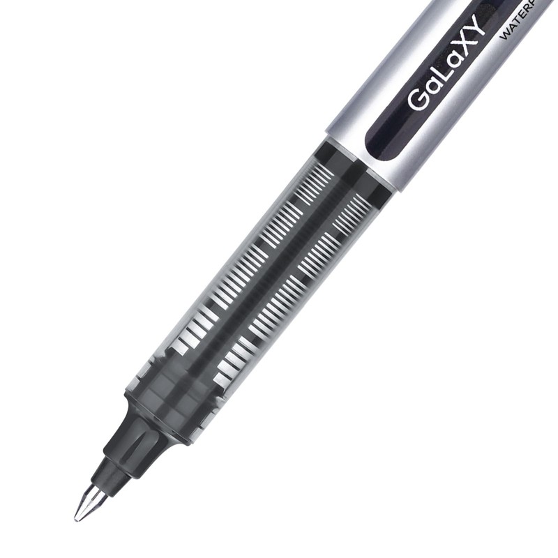 EYEYE Black Rollerball Pens 12 Pack 0.7mm Medium Point Fine