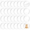 DIVINA VITAE 150Pcs Round Acrylic Blanks Bulk Clear Acrylic Ornament